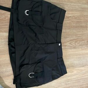 Shein mini cargo skirt with shorts underneath